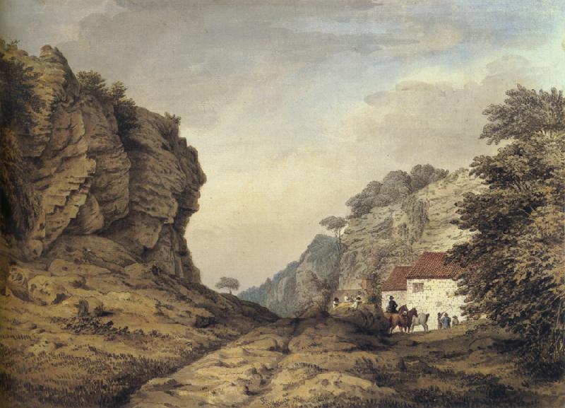 Samuel Hieronymous Grimm Cresswell Crags oil painting picture
